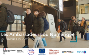 Arrivée des élèves au salon Educatech